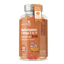 maxmedix Kids 多维塔明 Gummys with Omega 3 6 9 - 120 Gummys (60 services) - 基本儿童维生素A, C, D & B12, 矿物和营养素 - 天然灌木莓和橙色火焰 - 第三方测试
