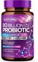 80亿 CMU Probiotic - 男女每日消化脂肪健康补充剂 - 乳酸op,Bifidobacterium & Prebiotics - 非GMO,Gluten & Dairy Free, Shelf-Stable - 30 Capsules