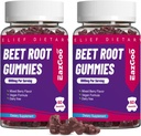 Beet Root Gummys, Beet Root Soft Chews with Beetroot, Grape种子提取 & Beet Root Powder, Vegan, Non-GMO, 120 计数