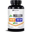 Mullein叶片摘录 3000mg → 200 Vegan Capsules → 超强草药补充 → 支持健康与平衡 → 非GMO,Gluten-free → 在美国制造