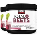 强因子总 Beets 饮用配硝酸盐的混合超级食品粉,以支持流通、硝酸盐、能量、耐力和Stamina,心血管心脏健康补编,60种服务,2-Pack