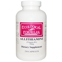 生态公式 Allitiamine 维生素B1、50毫克、250卡普尔