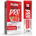 PURE KICK PRO 水解电解液 饮料混合剂,草莓冰块,包括每个盒内装有6个包的1个盒