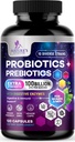 100亿 CMFO Pervice - 10 Premium Strains + Prebiotics - 女性和男性的最佳Probiotic 补充 - 支持Imune,消化性健康,不定期便秘和气体 - 120 capsules