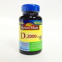 Nature Made D3 2000 IU, 260软胶