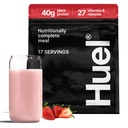 Huel Black Edition 草莓短饼 40g Vegan 蛋白质粉 营养 完成 食用 27 维生素和矿物, Gluten Free 17 服务 不包括减少塑料