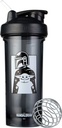 BlenderBottle Star Wars Shaker Bottle Pro 系列 完美地用于蛋白质摇摆和前期工作,28-Ounce,曼达罗里安与儿童