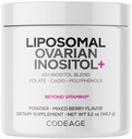 密码: Liposomal Ovarian Inositol Powder - Myo-Inositol & D-Chiro-Inositol 40:1 混合剂,Folate 5-MTHF, CoQ10, 石榴和野蓝莓 - 2-Month 供应 - 混合Berry Flavor - 非GMO, 60 服务