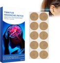 Tinnitus补丁,Tinnitus的10个个人电脑耳朵补丁,Ear Pain补丁,听力弱小,Ichy Ears/N-Woven Fabric补丁(10PCS)