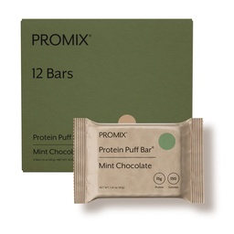 ProMix 营养蛋白棒 - 薄荷巧克力 - 棉花糖冰激凌治疗 - Go Snack上的美味与健康 - 高蛋白和低卡路里 - 免去Gluten, Soy, & Corn - 12个巴