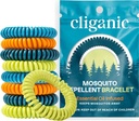 Cliganic 25 Pack Mosquito Repellent Bracelets for advants & Kids - 天然DEET自由乐队,个人包装