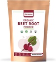 有机甜菜根粉,Non-GMO,Gluten Free,Vegan超级食品,Nitric Oxide Boster,增加Stamina和增强锻炼性能(16 oz.