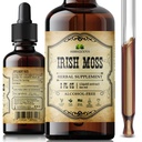 爱尔兰海 Moss 原始有机滴水 – 爱尔兰自然海 Moss 提取的甲状腺支持,文摘和能量 – 液态饮食补充 – Vegan, Non-GMO – 2oz瓶