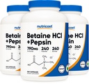 营养成本 Betaine HCl + 百事通 790 mg, 240 capsules, 3 bottles( 720 Capsules)