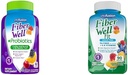 维他命 Fiber 井 + Probiotics 60 计数器和 Fiber 井 适合 90 计数器 Gummy 维生素盒