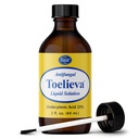 Baar 产品 - Toelieva 抗恶性液体溶液 - 25%的无底酸、有机橄榄油、葡萄果种子提取剂 - 最大强度 - 与趾甲下及周围的蘑菇作斗争 - 2 oz