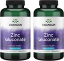 Swanson Zinc Gluconate -- -- 促进前列腺健康、远景健康、和免疫支持的矿物补充 -- -- 最佳吸收的Gluconate形式 -- -- (250卡普尔,每包50毫克)