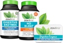 Zenwise Health Bliss Bundle 消化酶 + No Bloat + Free Travel Tin - 食前和食后消化酶和消化酶的辅生素