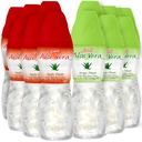 Aloe vera 果汁(葡萄酒和苹果) Aloe vera 饮料,配有更大的块纯阿卢纸浆(12包) 以植物为原料的汁液对水利作用很大,含有大豆浆. Aloe vera 果汁是健康的