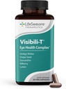LifeSeasons Visibili-T 配有 Bone Densi-T - 眼科健康与视觉支持补编 - Lutein, Chromium, Carrot Root, Bilberry, Ginkgo Biloba, 葡萄种子提取, Lycopene, 维生素A & 120 Capsules