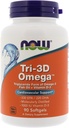 现在食品 现在食品,(3包) 三-3D Omega,330 EPA/220 DHA,90 Softgels