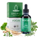 DropRx Focus由Nicole Saphier博士主演 – Ginkgo Biloba & Ginseng, Bacopa, Rosemary & Sage for memory 改善记忆和大脑聚焦 – 有机,非GMO, Vegan, Gluten-Free, Kosher, Made in USA (2 Fl Oz)