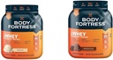 机体要塞 100% Whey, Premium 蛋白粉, Vanilla, 1.74磅(包装 May Vary) & 100% Whey, Premium 蛋白粉,巧克力, 1.78磅(包装 May Vary)