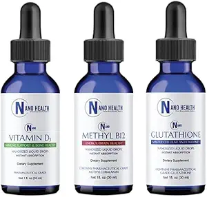 纳米基本健康包 3种促进健康产品:纳米Glutathione、纳米甲基B-12和纳米维生素D3