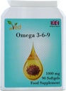 Ved Omega 3-6-9 食物补充软胶,来自Cold Press Flaxseed Oil,1000 mg 90 Soft Gel - 90天供应.