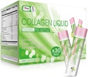 液态Collagen for Women, 2500mg Beauty Collagen 与海洋Collagen Peptides Glutathione 抗衰老,保留尿液,维生素C和生物素用于皮肤恢复(30包)-莱蒙Flavor
