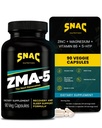SNAC ZMA-5 睡眠援助补编,促进肌肉恢复和生长,免疫支持,和与锌,镁和5-HTP的恢复性睡眠,工作后,Bed ZMA 补充90 Veggie Capsules