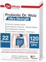德国 " 男女每日营养素 " ,120亿 CMU - 22 Strains, Vegan Probiotic Capsules for Gut, 和消化健康支助补编,目标释放药丸方 40 Cout