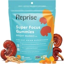 关注成人的Gummys QQ美国和韩国的Ginseng 与Reishi蘑菇节选 QQ所有天然的Gummy for Focus, Mood, and Energy & Mango Flavored QQ 45 Counter