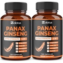 Zolotus 韩红Panax Ginseng + Ginkgo Biloba, Ashwagandha, Beetroot, Green Tea - 120 Capsules (2页)