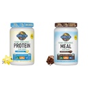 生活花园 有机维冈 香草蛋白粉 22g & 消化酶 方便消化 – Non-GMO & Raw Organical Organical Meal Control Shakes - 巧克力植物 维冈蛋白粉