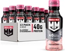 肌肉牛奶 Pro系列 蛋白质 摇摆 斯拉姆明的草莓 40g蛋白 14 Fl Oz, 12 Pack