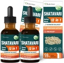 Shatavari 提取 荷尔蒙和谐滴滴 女性雌激素平衡 红色克洛弗 董奎伊和黑科霍什 月经救济补品 PMS Support w/Wild Yam, Vitex Berry. 4 oz