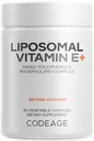 代号 Liposomal 维生素 E 补充剂 - 所有维生素 E  Tocopherols - 3-Month 供应 - Alpha Tocopherols, Beta, Gamma, and Delta - Liposomal 混合 Tocopherols - 非 GMO 磷脂 - 90 Capsules