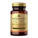 Solgar维生素D3(Cholecalciferol) 55 mcg(2200 IU), 50 蔬菜罐头 - 帮助维护健康骨骼和牙齿 - 免疫系统支持 - 非GMO, Gluten Free, Dairy Free, Kosher - 50 services