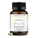 JSHE健康维生素D3 1000iu 健康肌肉功能、骨骼和心脏健康及免疫支持补充剂