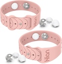 运动病带 海病腕带 调整性气压 Nausea Wristband/, Natural Relief of Nausea Headaches, Insomonia, Anxiety, Sleep Aid, Morning 疾病 运动病带(1Pair Pink Sand)