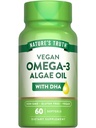 大自然的真理 Vegan Omega 3 Softgels QQ 60 Count QQ Algae Oil Formula with DHA QQ Non-GMO & Gluten Free Supplement 互联网档案馆的存檔,存档日期2014-12-02.