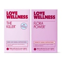 Love Wellness The Killer & Flora Power QQ Vaginal Suppository Duo with Boric Acid, Probiotics & Vitamin C C 支持pH平衡, 臭味控制与女性健康 QQ Fragranse - Free, 非GMO & Paraben 自由