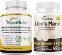 维冈维他命狮子的马恩(Vegan Virtuality Lion's Mane)x 普通健康 康博包 - 6个月狮子马恩和多维他命