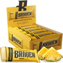 Braven Bar Pineapple Energy Bars (1.59 oz, Pack of 20) – Energy Chews with 5g 蛋白质 – On-the-Go Energy Snacks for running, Hiking, and Sports – Gluten Free Snacks for 持久能源靴