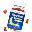 成人和孩子的睡眠Gummys-无糖的Melatonin Gummys,配有7.5mg的Melatonin Per Gummy,镁,L-Theanine,维生素B12,蔬菜-Raspberry Flavor