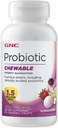 GNC 配有1.5亿CFU的Probiotic Chewable - 香草莓,100片,日常Probiotic支持