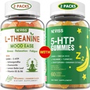 NEVISS 无糖 L- Theanine calm Gummys 120 + 无糖 5-HTP Gummys 120