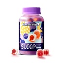 成人睡眠Gummys,与梅拉托宁3mg,L Theanine,Ashwagandha,Gluten Free,无糖,草莓Flavor 60 Count