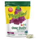 巨型食品儿童 One Daily Multivitamin Soft Chews - 儿童维生素B,维生素C,维生素D和维生素E - 4岁+,蔬菜,没有9个食品过敏剂生产 - 葡萄火焰 - 30 Chews